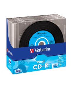CD-R Verbatim 700MB 48× Datalife/Vinyl Look 10 pack Slimcase