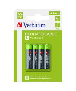 Verbatim AAA-LR03 Micro punjiva baterija NiMH,950mAh (4 komada)