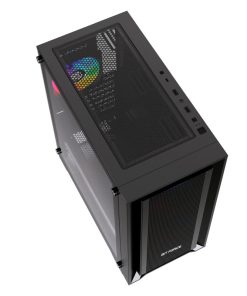 Bit Force VOLTRON ARGB-4 Gaming Midi Tower ATX kućište bez napajanja, crno