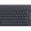 Logitech K400 PLUS Wireless Touch Keyboard, Black, DE