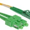 NFO Patch cord, LC APC-SC APC, Singlemode 9 125, G.657A2, Duplex, 10m