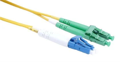 NFO Patch cord, LC UPC-LC APC, Singlemode 9 125, G.657A2, 3mm, Duplex, 2m