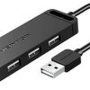 Vention USB 2.0 Hub 4-Port 0.15M Black