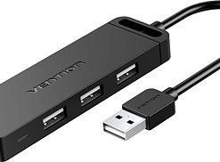 Vention USB 2.0 Hub 4-Port 0.15M Black
