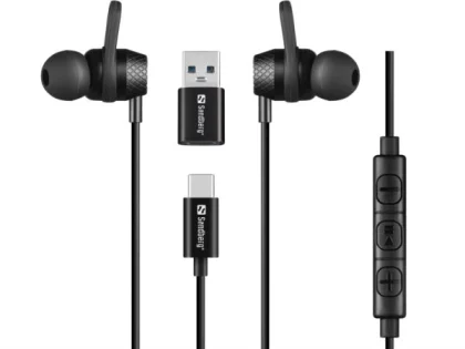 Sandberg USB-C A In-Earset with Line-Mic