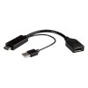 Roline adapter/kabel HDMI - DisplayPort, M/F, v1.2, aktivni, 4K60, 0.15m