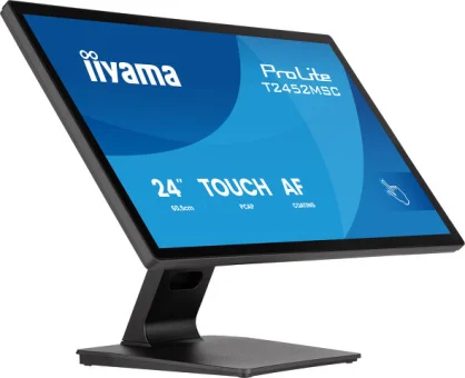 IIYAMA 24" T2452MSC-B2 Touchscreen FHD (1920x1080) IPS, 16:9, 120Hz, 400 cd/m2, 1300:1, 5ms, HDMI, DP, USB 3.2x2, TILT, zvučnici