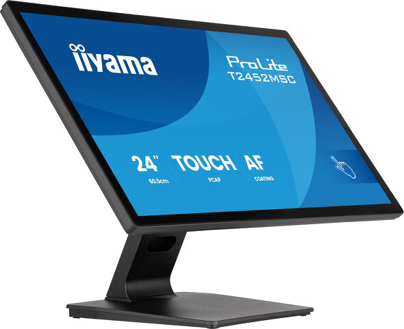 IIYAMA 24" T2452MSC-B2 Touchscreen FHD (1920x1080) IPS, 16:9, 120Hz, 400 cd/m2, 1300:1, 5ms, HDMI, DP, USB 3.2x2, TILT, zvučnici