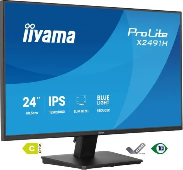 IIYAMA 24" X2491H-B1 FHD (1920x1080) IPS, 120Hz, 1ms, 350cd/m2, HDMI, DP