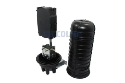 NFO Splice Closure 96F, 4 round entries, 1 oval, 4 trays, Height 450 mm, Pole and Wall mount