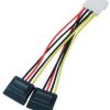 Transmedia 2x Sata Power Cable
