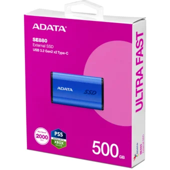 ADATA Ex SSD SE880, R2000/W2000, 500GB, U3.2, plav
