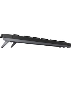Cherry Stream tiha tipkovnica, USB, crna