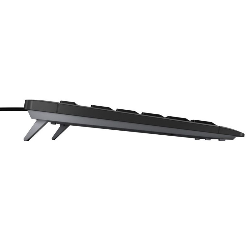 Cherry Stream tiha tipkovnica, USB, crna