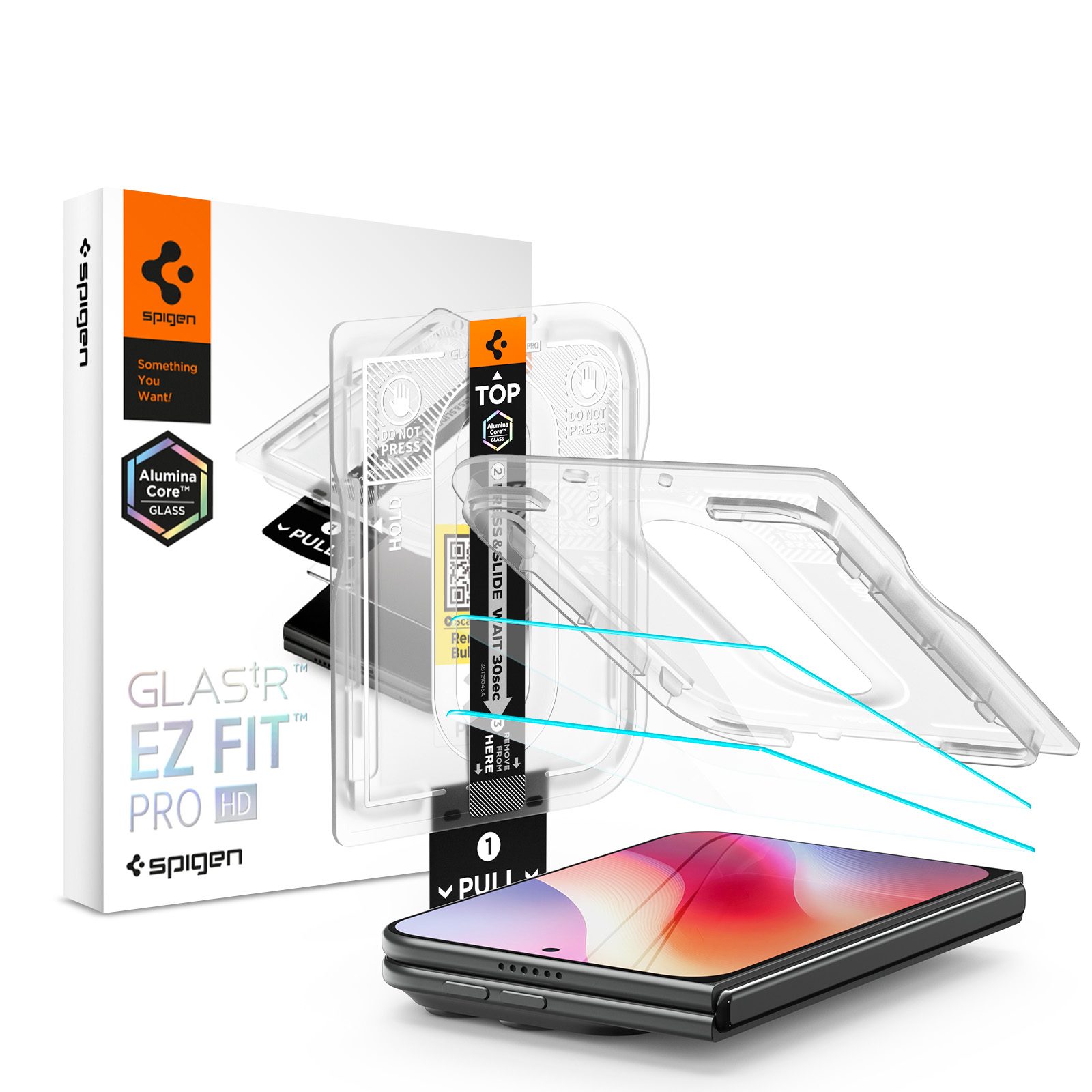 Spigen Glass tR EZ Fit Pro HD 2 Pack - iPhone 2026 Fold