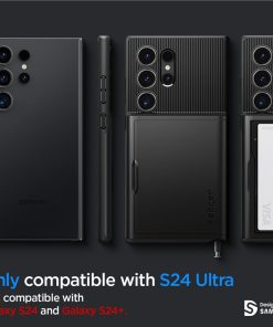 Spigen Slim Armor CS, black zaštitna maska za telefon - Samsung Galaxy S24 Ultra (ACS07306)
