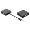 Roline VALUE adapter USB-C - VGA/DVI/HDMI/DP, M/F, 0.1m