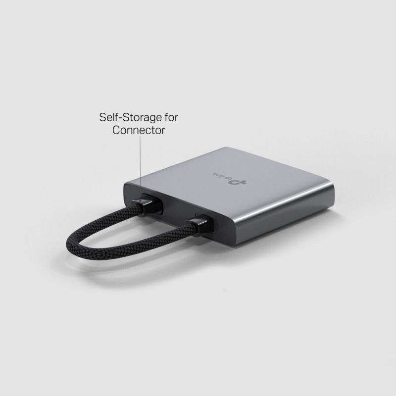 TP-Link 3-portni USB-C HUB 1xUSB-A, 1xUSB-C PD, 1x HDMI 4K 60Hz, crni