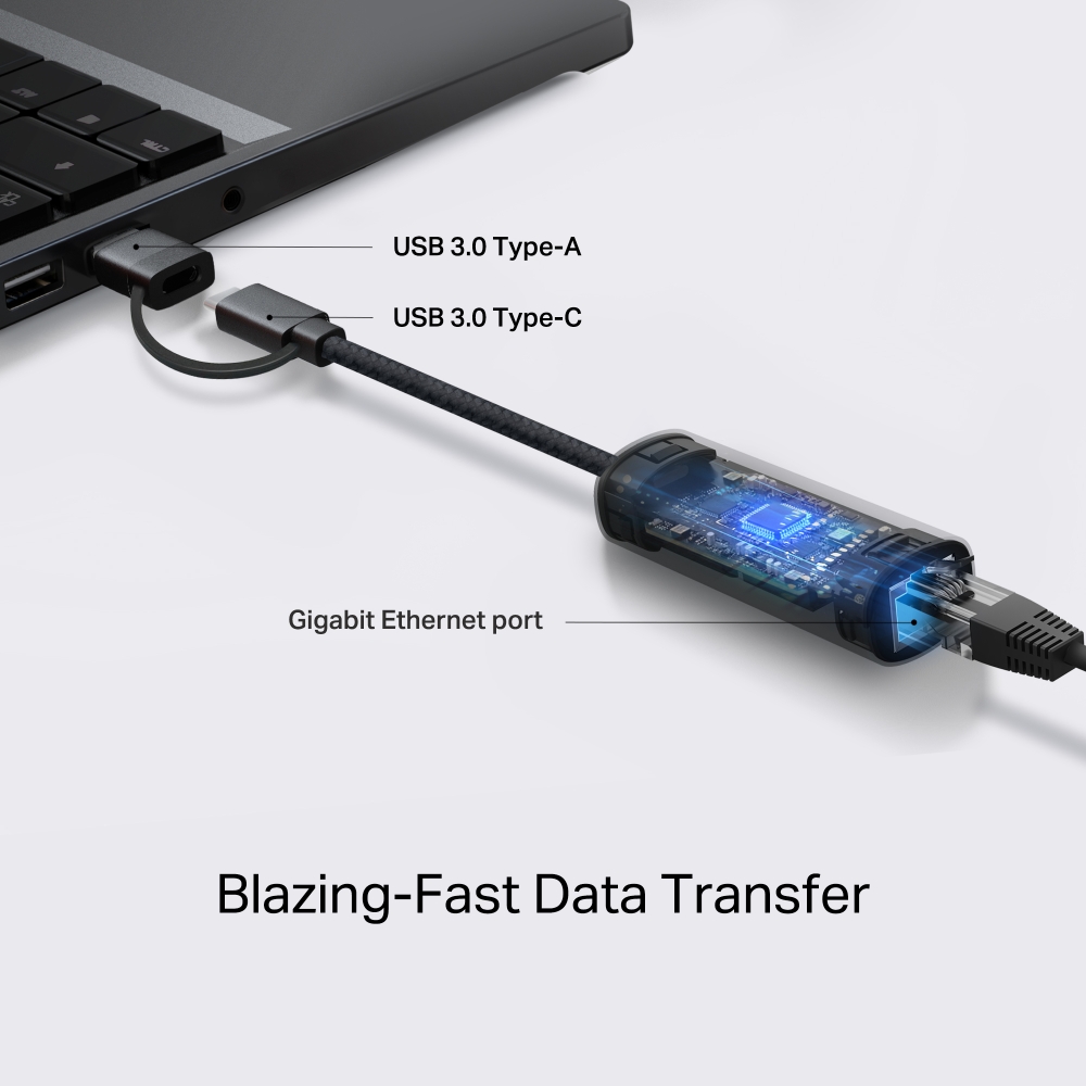 TP-Link USB-C/USB-A na Gigabit mrežni adapter