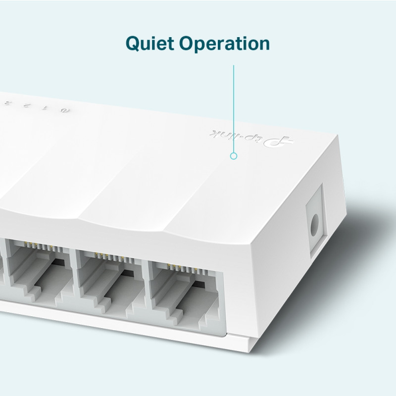 TP Link LS1005 5-Port 10/100Mbps Desktop Network preklopnik (Switch), 802.3X Flow Control, vanjsko napajanje