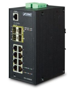 Planet Industrial 8 Gigabit Ports 4 SFP Managed Switch