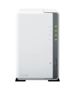 Synology DS223j DiskStation 2-bay NAS server, 2.5"/3.5" HDD/SSD podrška, 1GB DDR4, 1GbE×1, USB3.2 Gen1×2, Wake on LAN/WAN
