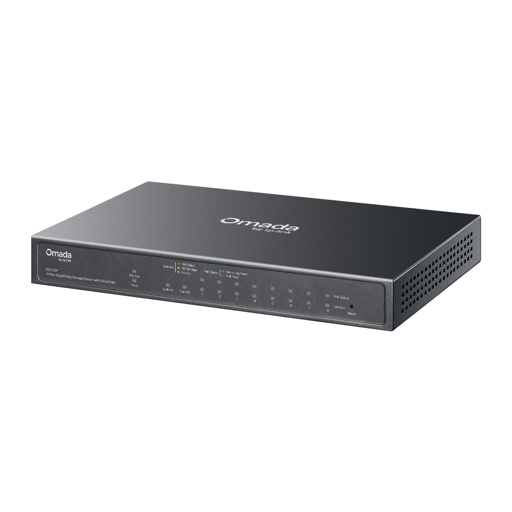 TP Link Omada 10-Port Gigabit Easy managed preklopnik (Switch) with 8-Port PoE+