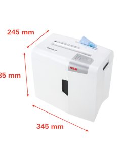 HSM shredstar X5 uništavač dokumenata + CD medija, trakasti i poprečni rez, 4.5×30mm, razina sigurnosti E-2/F-1/O-1/P-4/T-2, kapacitet 18l