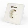 Gembird AC wall socket with 2 port USB charger, 2.4A