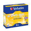 DVD+RW Verbatim 4.7GB 4× Matt Silver 5 pack JC
