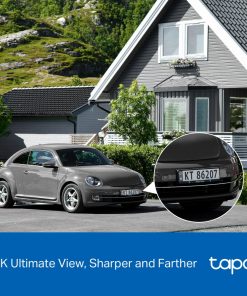 TP-Link Tapo C660 kamera + Tapo A201 Solar panel 4K 8MP(3840×2160 px), F1.6, Full-Color Night Vision, microSD, 2×Spotlights, dvosmjerni audio, detekcija pokreta, vodootporna IP65, Wi-Fi, Tapo app