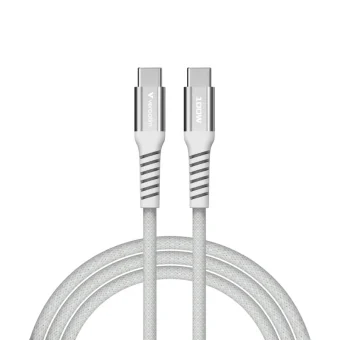 Verbatim Sync & Charge Magnetic kabel USB-C na USB-C, M/M, 100W PD3.0/QC3.0, sivi, 1.2m
