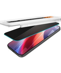 Spigen Glass tR EZ Fit (Privacy) 2 Pack, zaštitno staklo za ekran telefona 2 kom - iPhone 17/16 Pro/17 (AGL07929)