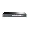 TP-Link 28-port Gigabit Easy Smart preklopnik (Switch), 24x 10/100/1000 Mbps RJ45 PoE+ port,2x SFP fiber uperlink port, Rack-mount, 250 w PoE+ budget