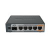 Mikrotik RB760iGS hEX S with Dual Core 880MHz MHz CPU, 256MB RAM, 5×G-LAN, SFP, USB, PoE-out-port #5, RouterOS L4, plastično kućište, PSU