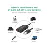 UGREEN audio adapter USB-A na 3.5mm, crni, 15cm