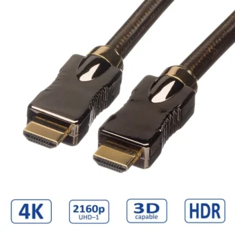 Roline HDMI Ultra HD kabel sa mrežom, M/M, 5.0m