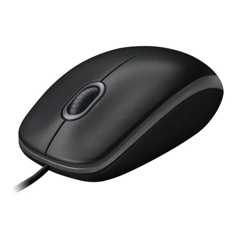 Logitech B100 optički miš, USB, crni (910-003357)