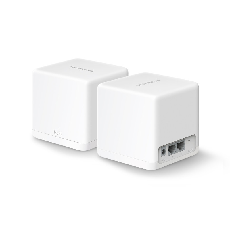 Mercusys AC1300 Halo H30G (2 pack) Whole-Home Mesh Wi-Fi, Dual-Band 400Mbps/867Mbps (2.4GHz/5GHz), 802.11 a/b/g/n/ac, 2×G-LAN