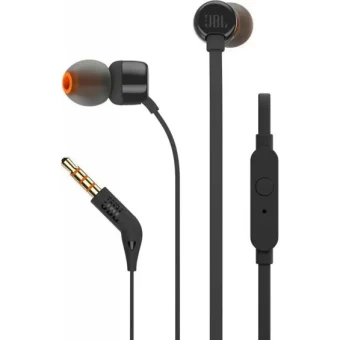 JBL T110E, in-ear slušalice s mikrofonom i upravljanjem s jednom tipkom, crne