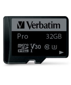 Verbatim memorijska kartica PRO Micro SDHC 32GB, U3, A2, V30, Class 10 Card + adapter