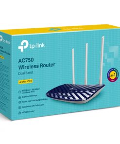 TP-Link AC750 Archer C20 bežični usmjerivač (Dual-Band Router) 300Mbps/433Mbps (2.4GHz/5GHz), 802.11a/b/g/n/ac, 1×WAN, 4×LAN, WPS, 3×fiksna antena