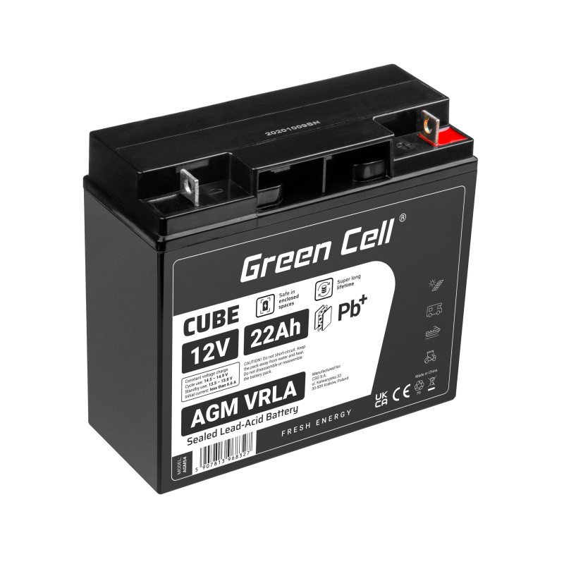 Green Cell (AGM54) baterija 12V/22Ah