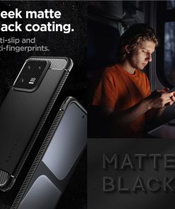 Spigen Rugged Armor, zaštitna maska za telefon, crna - Xiaomi 13 Pro (ACS05325)