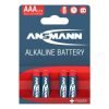 Ansmann Alkaline Battery AAA LR03 4 pcs. paper blister