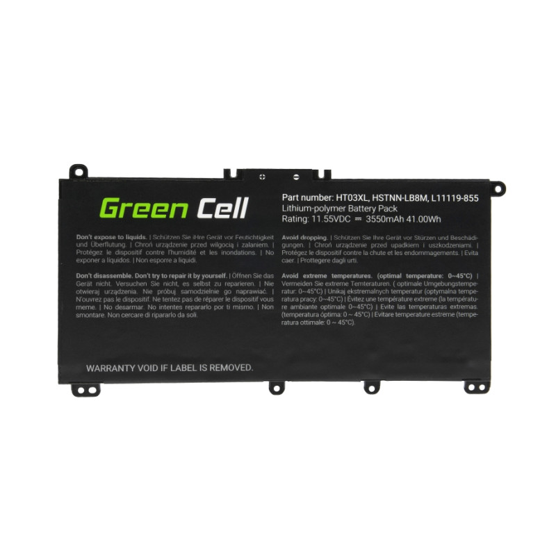 Green Cell (HP163) baterija 3550 mAh,11.55V HT03XL do HP 240 G7 245 G7 250 G7 255 G7, HP 14 15 17, HP Pavilion 14 15