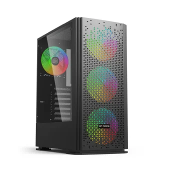Bit Force ORION CF-4 Midi Tower RGB Gaming PC ATX kućište bez napajanja, crno