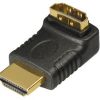 Transmedia HDMI kutni adapter, muški na ženski