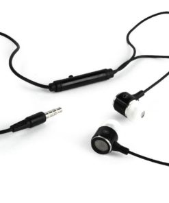 Gembird Metal earphones with microphone, black