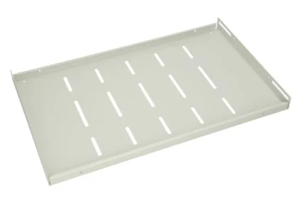 NaviaTec 19" polica za mrežni ormar, 450 mm, 1U, fiksna, bež